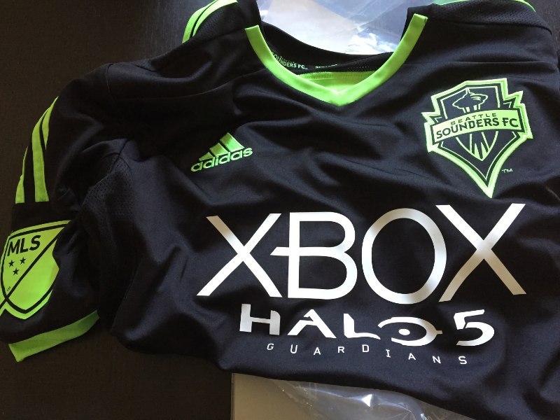 Halo 5 Guardians themed Sounders jersey