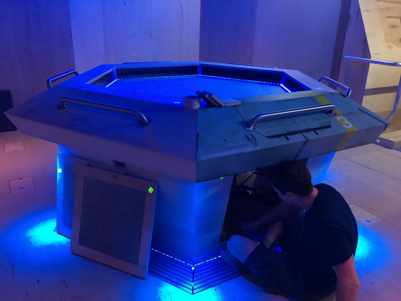 PC under the table