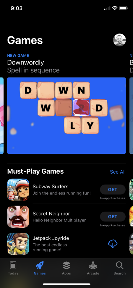 Featured in the app store