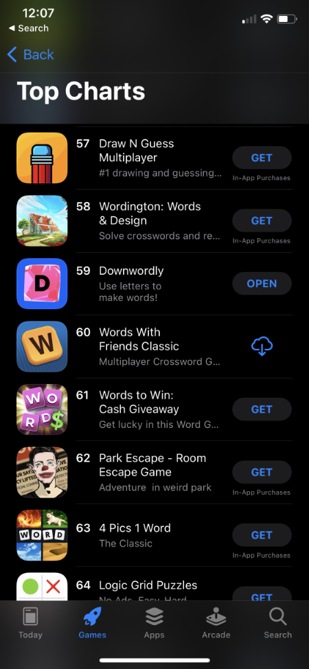 Going up the charts!