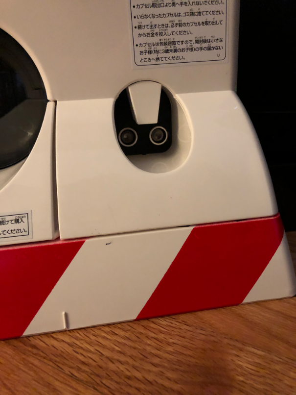 Ultra sonic range finder in place
