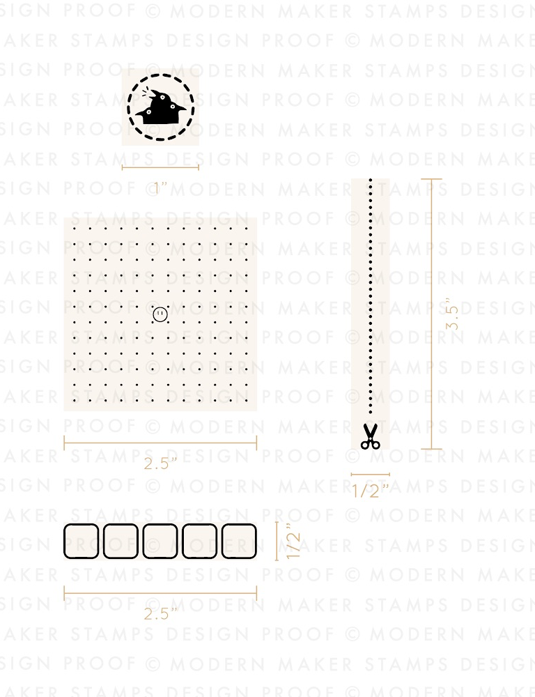 Proofs of custom stamps