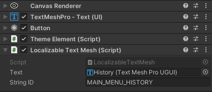 Static usage of Localized Text Mesh